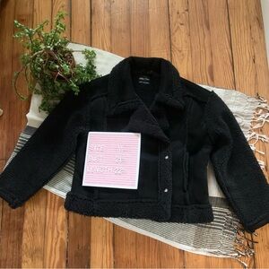 Urban Closet Sherpa Faux Suede Shearling Teddy Coat